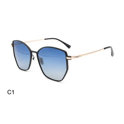 China Fashion Sunglasses Classic Large Frame Color Titanium Aluminum Ultralight Sunglasses Polarized Lenses for sale