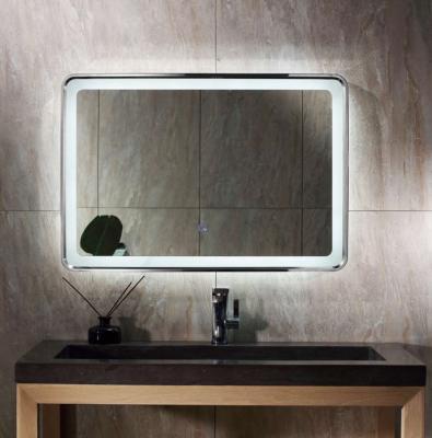 China China Factory LED Lighted Smart Bathroom Mirror Lighted Vanity Mirror With Tooth Fog Light Blue Audio for sale