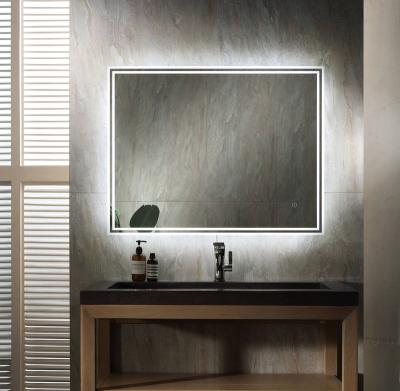 China China factory direct illuminated wall-hung bathroom illuminated led smart mirror for sale