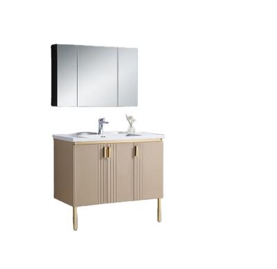 China China factory direct sales modern aluminum bathroom vanity cabinet combined for sale