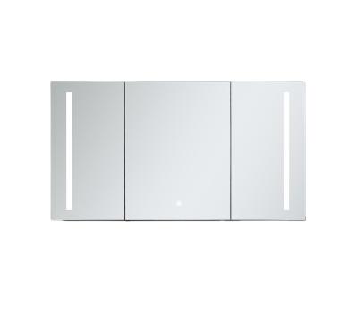 China Illuminated Waterproof Frameless Aluminum Lighted Bathroom Mirror Cabinet Mirrored Medicine Cabinet for sale