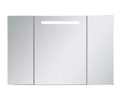 China Mirror Smart LED Bathroom Mirror Cabinet Illuminated Aluminum Medicine Cabinet for sale