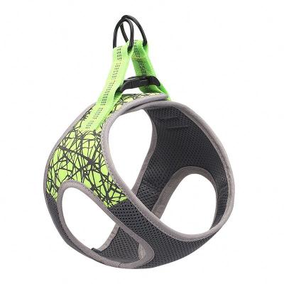 China Customized Nylon Reflective Soft Type Mesh Dog Harness Pet Dog Traction Rope Vest Strap Adjustable Light Weight Pet Trunk Dropshipping 2022 for sale