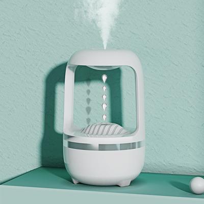 China USB Household Water Drop Humidifier Mute Air Conditioner Bedroom Indoor Anti Gravity Mist Hanging Water Drop Humidifier for sale