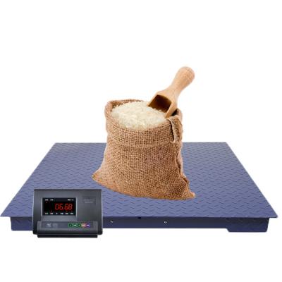 China Weight Function Platform Floor Scale 1 Ton Floor Scale Digital Platform Scale for sale