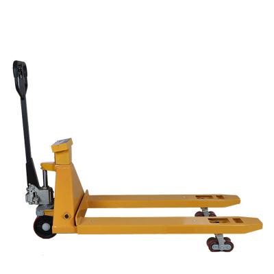 China Steel Hydraulic Hand Pallet Truck Hand Pallet Scale Manual Weighing Hand Pallet Truck Scales for sale