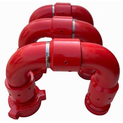 China Alloy Steel Material Wellhead Assembly FMC Swivel Joint Elbow Union Style 50 Style 10 for sale