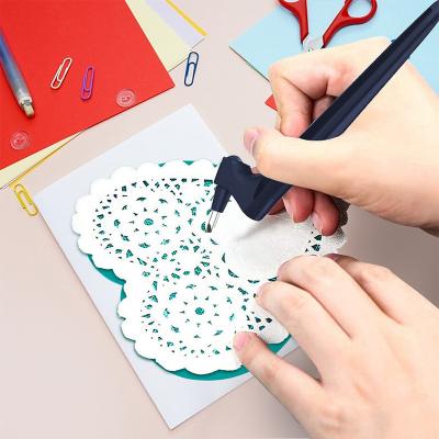 China 360-Degree Rotating Blade Craft Cutter 360 Paper Jam Pattern Knife Rotary Cutter DIY Art Design To Carving Decoupage Engraving Cutter for sale