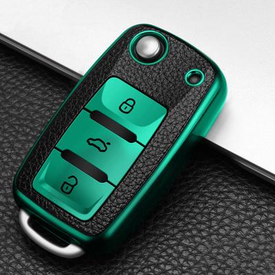 China Eco-friendly Key Ring Shell Accessories New Car Key Cover Case For Volkswagen for sale