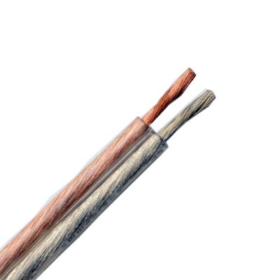 China Competitive Bare Loudspeaker Cooper Conductor 2 Cores Speaker Cable Audio Cable zu verkaufen