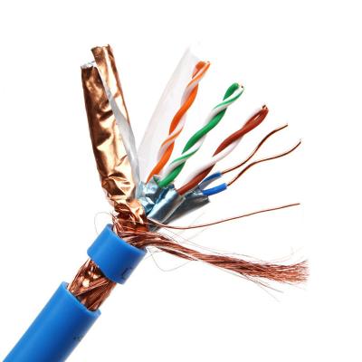 중국 Good quality network telecommunication network cable shielded CAT7 cable 판매용