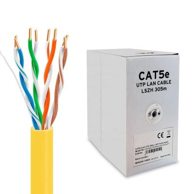 Cina Best Quality Telecommunication China Wenran Company Lan Cable With Bare Copper UTP Conductor Cat 5e Cable in vendita