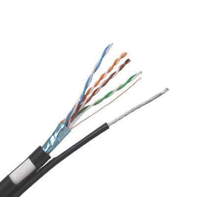 China Telecom Telecom Bare Copper Conductor 100Mhz 4Pairs 24AWG Shielded FTP Cat 5e For Networking for sale