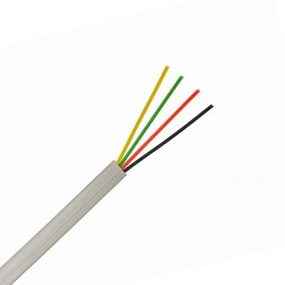 China Telecommunication Factory Price Flat Telephone Cable 30AWG 4 Cores Telephone Wire for sale