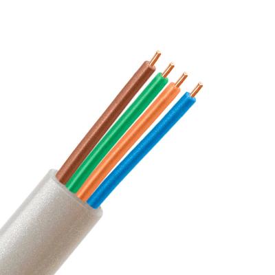 中国 Telecommunication Telecommunication Cable 30AWG 4 Hollow Flat Conductor Flat Telephone Wire Telephone Wiring 販売のため