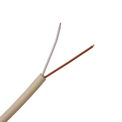 中国 Telecommunication 24AWG Telecommunication 1 Pair Telephone Cable Wire With Bare Copper Conductor 販売のため