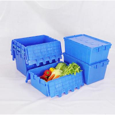 China Solid Box Factory 60 litre tote box plastic boxes for moving for sale