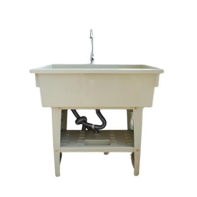 China Removable Plastic Laundry Sink Bathroom Kitchen Sink Heavy Duty Wash Cabinet for sale