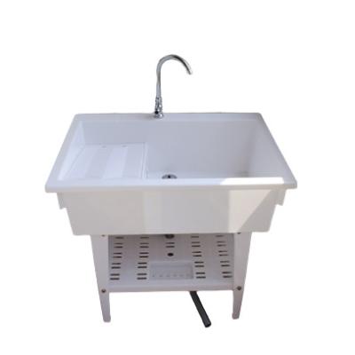 China Modern Plastic Sink Washboard Cheap Laundry Kitchen Bathroom Colorful Sinks Single Basin for sale