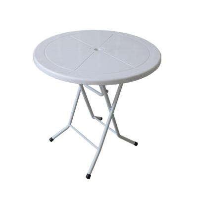 China Removable white plastic round patio table and chair garden table and chair for sale