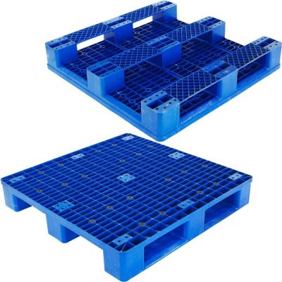 China Hot Price Cheap Heavy Duty Blue Steel Block Style Single Faced Plastic Pallet For 1010 1210 1311 Plastic Pallet for sale