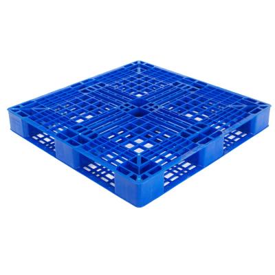 China 1.0*1.0*0.12m Single Faced Pallet Light Stackable Lightweight Heavy Duty HDPE Supplier Used Cardboard Tray For Sale Cheap Plastic Pallet for sale