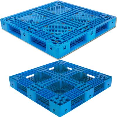 China 1200x1000mm Large Heavy Duty Stackable Stackable Single Faced Euro Plastic Pallet for sale