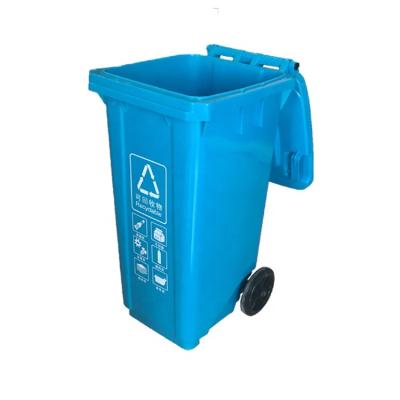 China 120L 240L Foot Pedal Waste Bin Durable Plastic Trash Can With Lid For Sale for sale