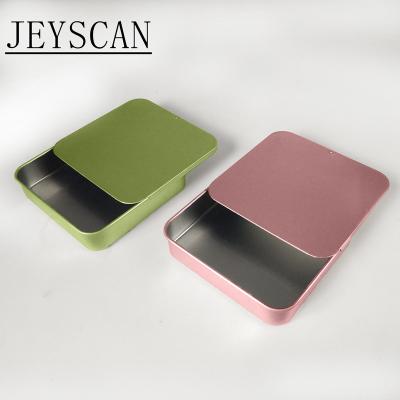 China 2021 Recyclable New Product Square Sliding Tin Box Accept Customization Custom Color Logo With Cheap Price for sale