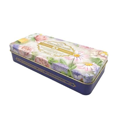 China Food Customized Design Rectangle Tin Box Packaging Cookies Biscuits Metal Can Custom Gifts Packaging for sale