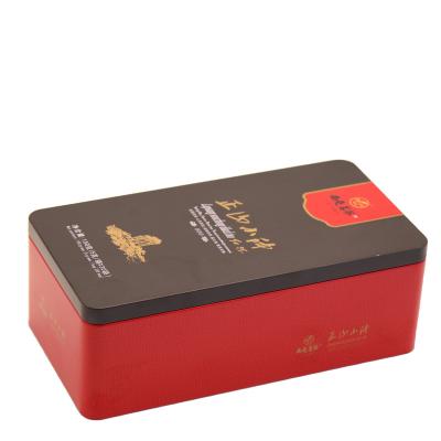 China Luxury Food Food Tin Can Packaging Tea Metal Box Metal Tea Tin Packaging Box for sale