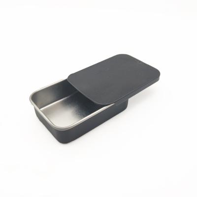 China Recyclable High Quality Customizable Color Model Mints Tin Box Push Pull Black Silver White for sale