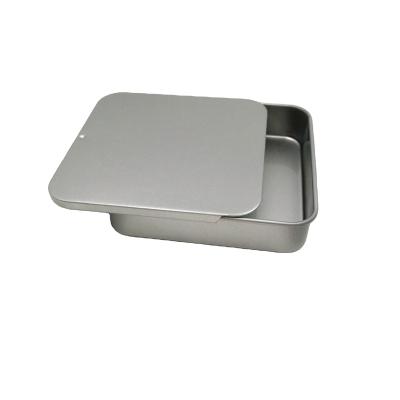 China Recyclable Mini Tin Square Spice Box Tinplate Recycled Materials Mint Customized Tinplate Customized OEM 0.23mm Acceptable 80X80X20MM for sale