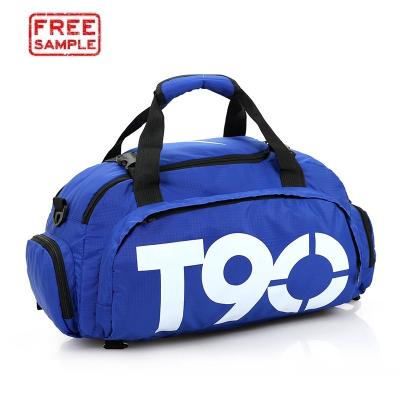 China Free Sample LOW MOQ CheapT60 Yoga Bag Gym Duffel Bag Men Duffle Sports Bag Travel Gym Duffel Bag With Shoe Compartment for sale