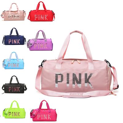 China Duffel Bag Gym Yoga Bag in Duffel Bag Factory Custom Logo Water Proof Rose Duffel Bag Wholesale Running Women's Duffel Bag for sale