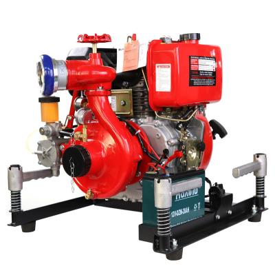 China Good quality emergency equipment 15hp marine portable diesel firefighting centrifugal pump JBC5.5/10-W for sale