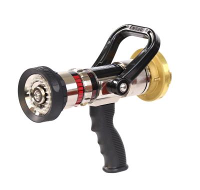 China Top Quality HUAQIU Fire Brigade 480LPM Flow Fire Hose Accessory Selectable Brass Nozzle With Pistol Handle QLD6.0/8III-B for sale