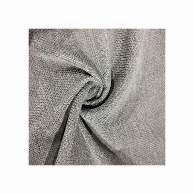 China XDR2035 100% polyester plain style upholstery raising sofa fabric Imitation Linen for sale