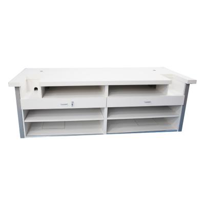 China Good Quality Assembly Store Chashier Checkout Counter Assembly Customized Checkout Display for sale