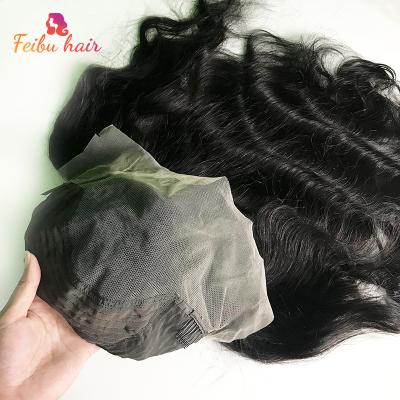 China Fashion Body Wave Silky Straight Sheer 13x4 Lace Frontal Wigs No Chemicals Pre Plucked Indian Raw Unprocessed Grade 10A for sale