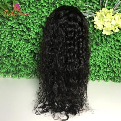 China New Arrival Water Wave Water Wave 13x4 HD Swiss Lace Up Brazilian 100% Natural Hairband Wigs Hair Extension No Chemical Remy V for sale