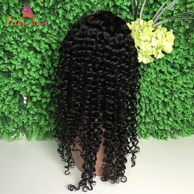 China High Quality Remy Virgin Hair Raw Indian Hair 10A Medium Deep Wave 13x6 Brown Lace Front Wigs Raw Virgin Hair Unprocessed for sale