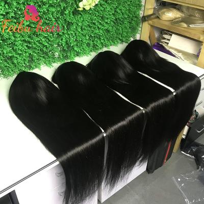 China 1-4 Years Old Machine Made Full Hair Bangs Wigs For Women 8-40inch Brazilian Straight Human Bangs Wig for sale