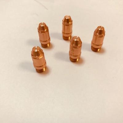 China Plasma cutting torch hole diameter 1.2/1.5/1.7/1.9mm plasma cutting nozzle and electrode on precision plasma torch for sale