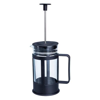 China WITH COFFEE PRESS LID 350ml Portable French Coffee Pot Heat Resistant Glass Coffee Filter French Press for sale