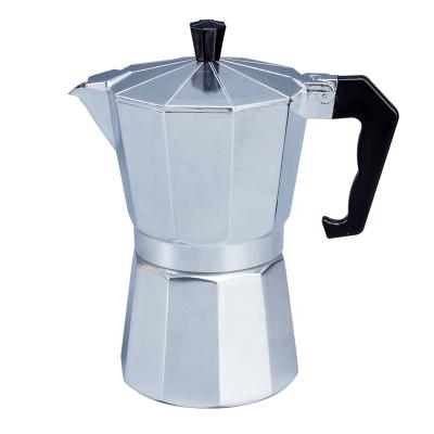 China WITH LID Customizable Logo Food Grade Aluminum Alloy 300ml Moka Pot Portable Coffee Pot for sale