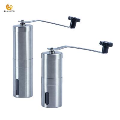 China Best Selling Viable Mini Coffee Bean Mill 304 Stainless Steel Portable Manual Coffee Grinder for sale