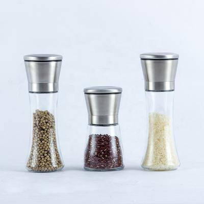 China Sustainable Grinder Kitchen Accessories Stainless Steel Pepper Mill Salt and Pepper Set for sale