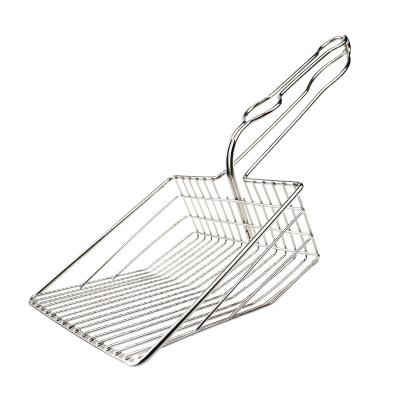 China Good Quality Pet Care Products Large Capacity Viable Stainless Steel Cat Litter Scoop Shovel Tray for sale