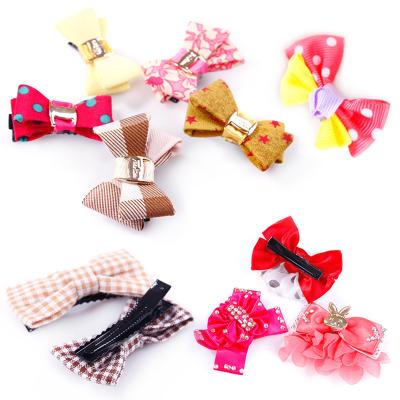 China Viable Wholesale Delicate Multi Styles Pet Costume Dog Cat Hair Accessories Hairpins for sale